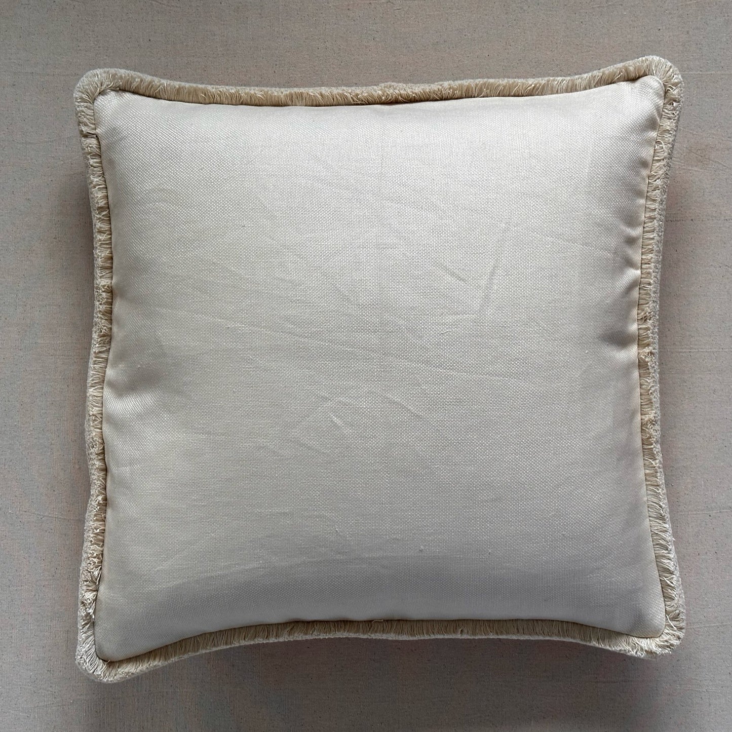 Vintage Handspun Wool Bedcover Pillow - 24" x 24" - USA - 117a