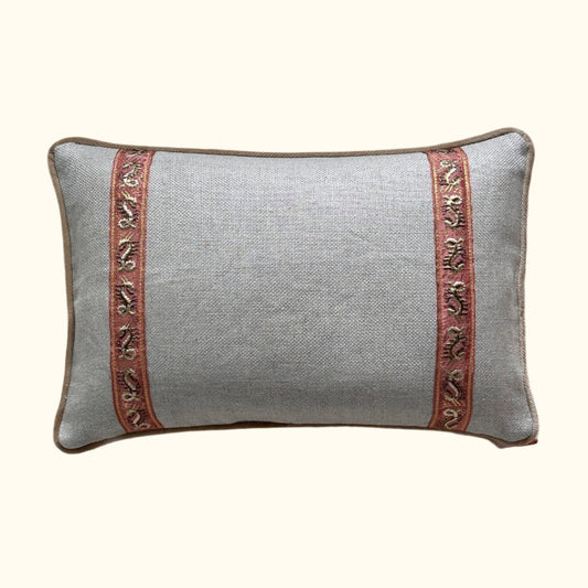 Vintage Ribbon Bands Pillow - 11" x 17" - USA - 123d