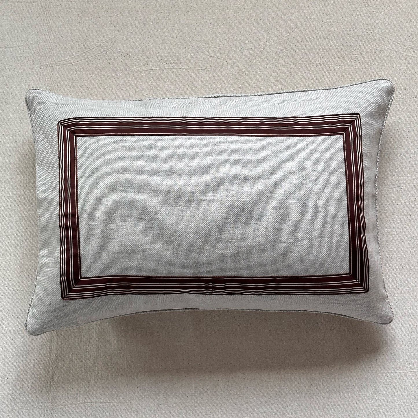 Vintage Ribbon Frame Pillow - 16" x 24" - USA - 124a