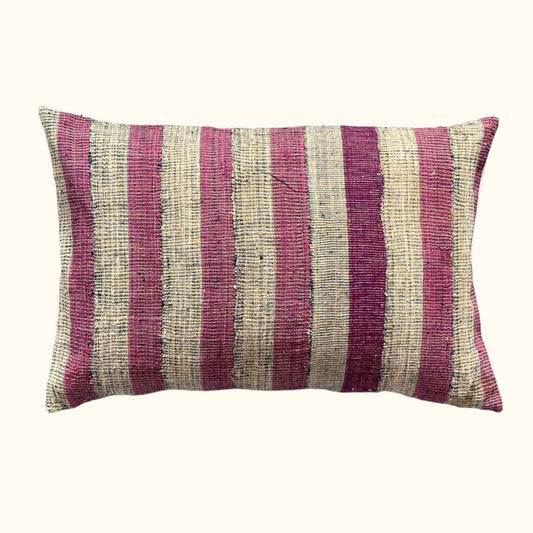 Yoruba Cloth Pillow - 16" x 24" - West Africa - 152f