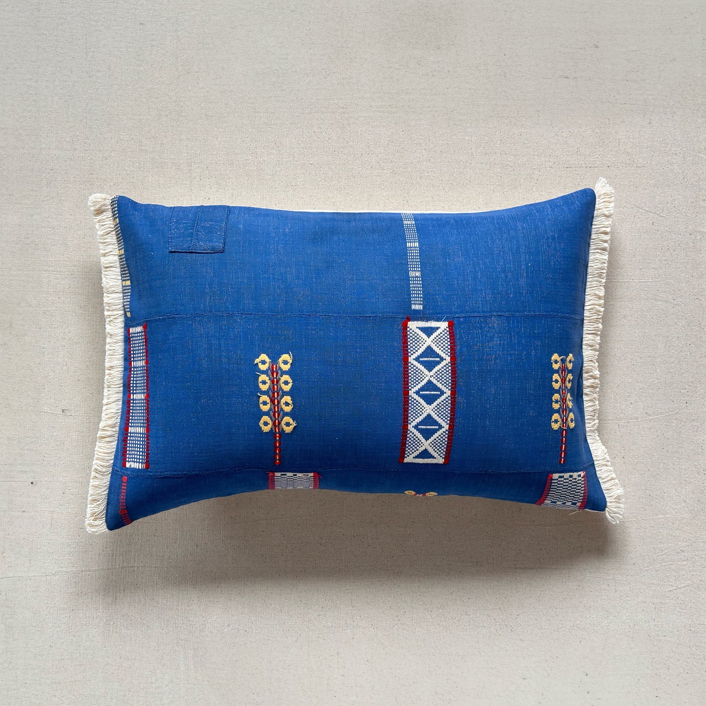 Vintage Baule Hand Woven Pillow - 16" x 24" - Ivory Coast - 156b