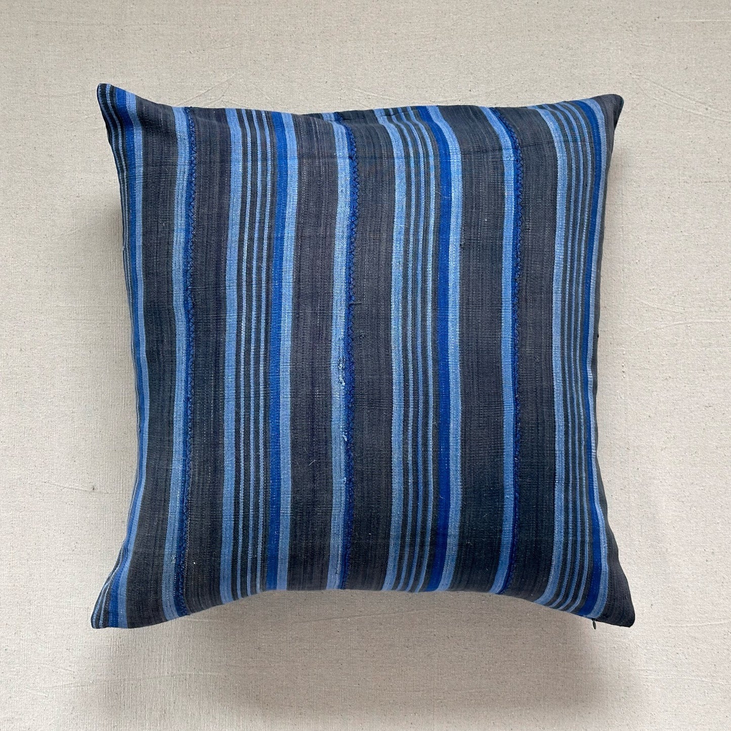 Vintage Woven Stripe Pillow - 22" x 22" - North Africa - 1581a