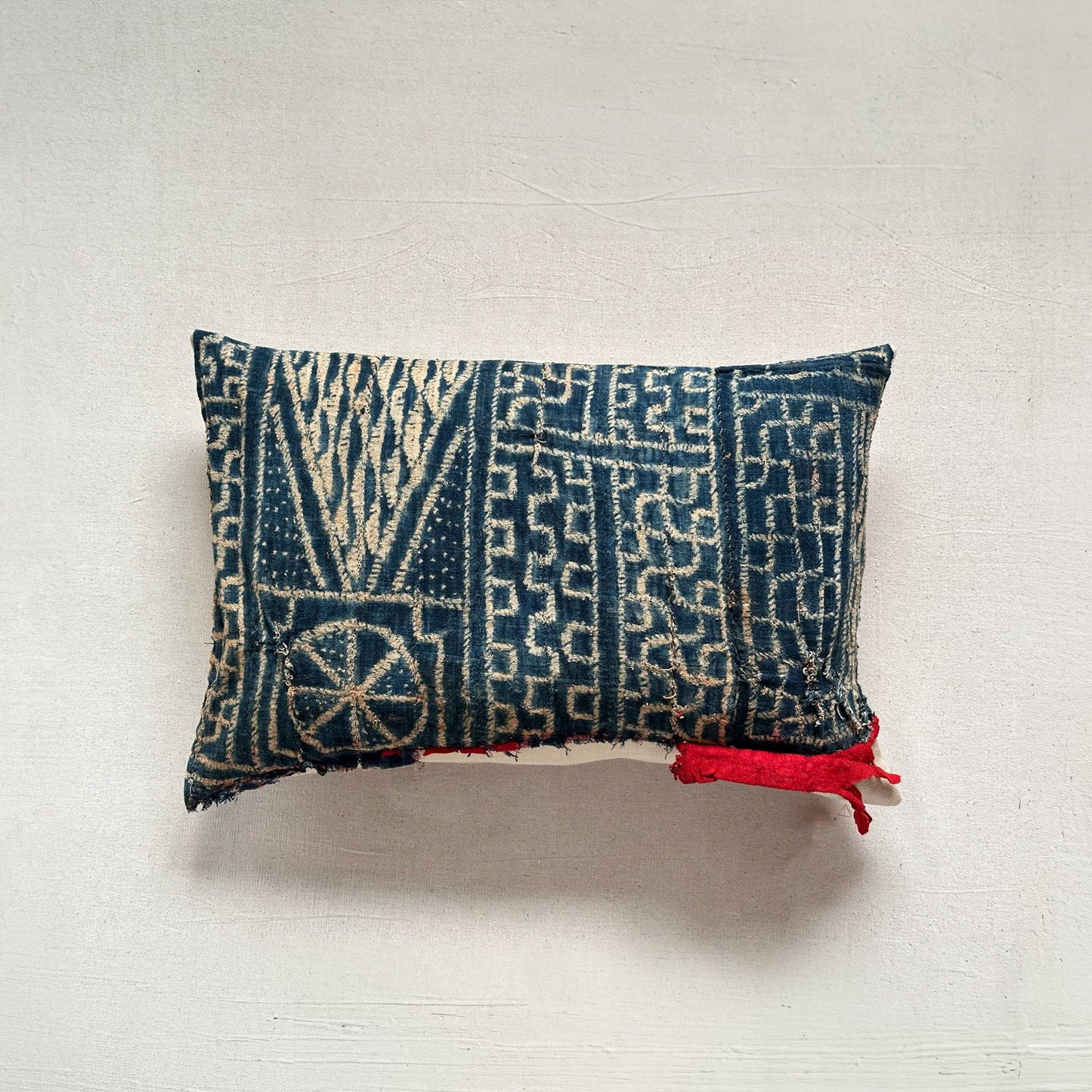 Vintage Bamileke Royal Cloth Pillow - 16" X 24" - Cameroon - 159a