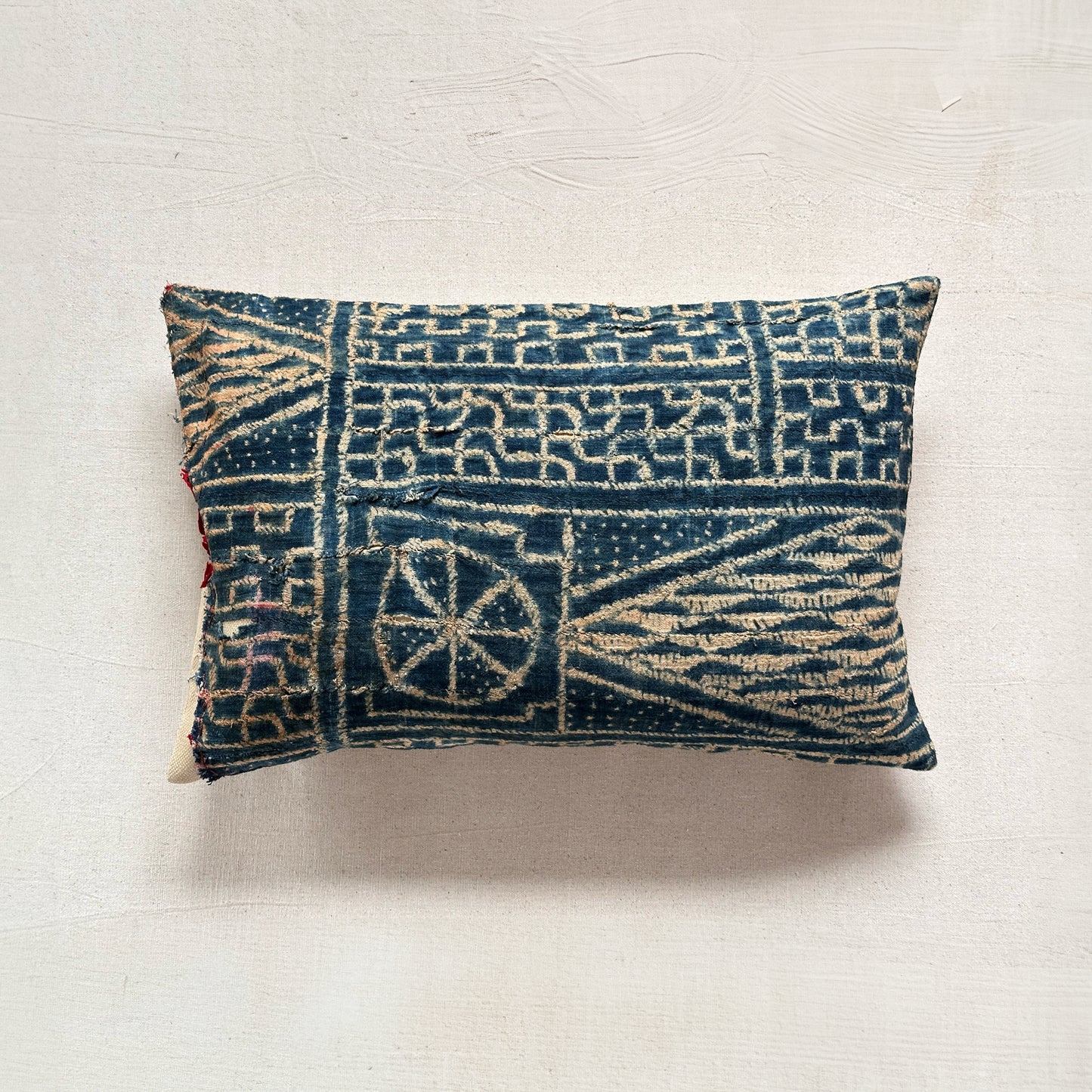 Vintage Bamileke Royal Cloth Pillow - 16" x 24" - Cameroon - 159b