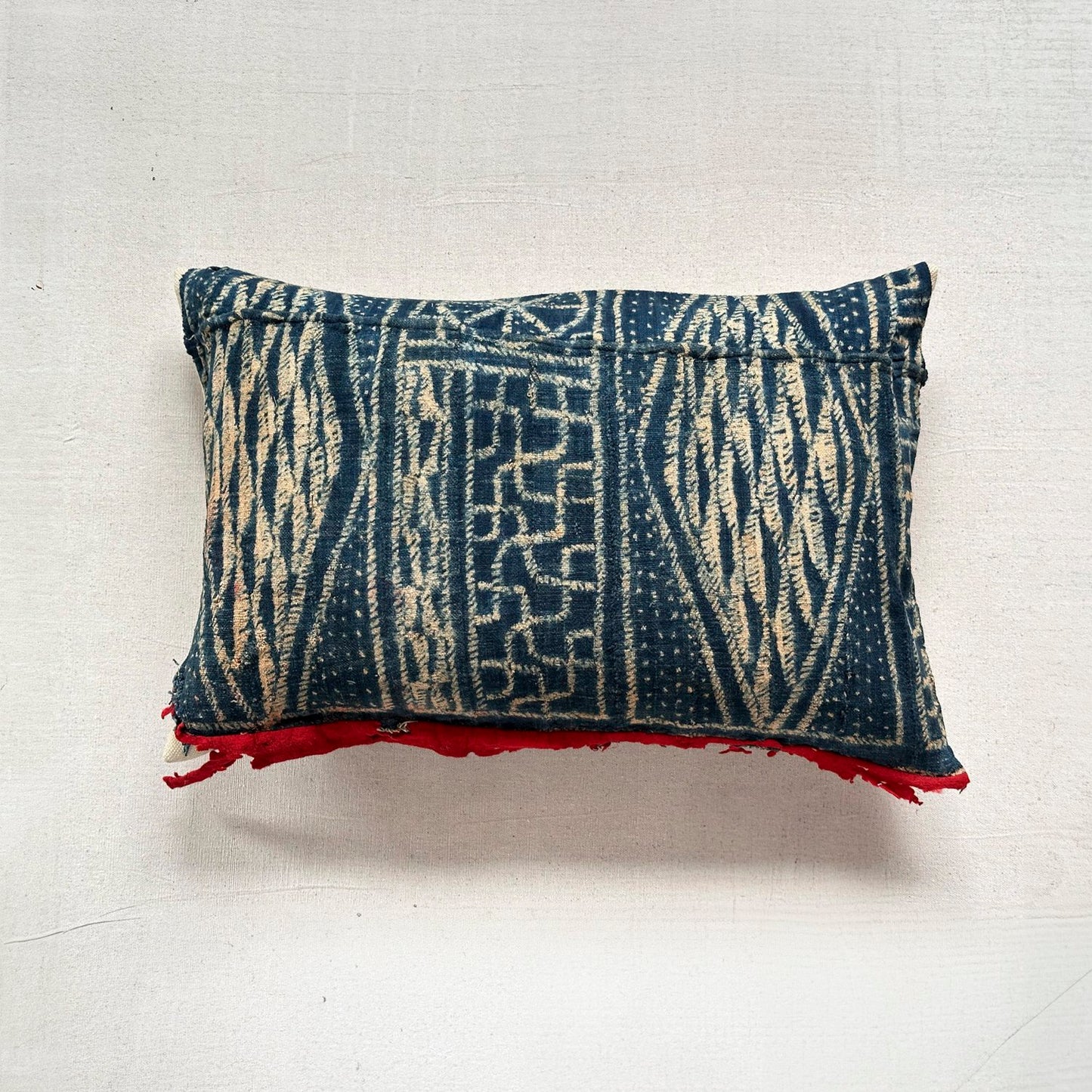 Vintage Bamileke Royal Cloth Pillow - 16" x 24" - Cameroon - 159d