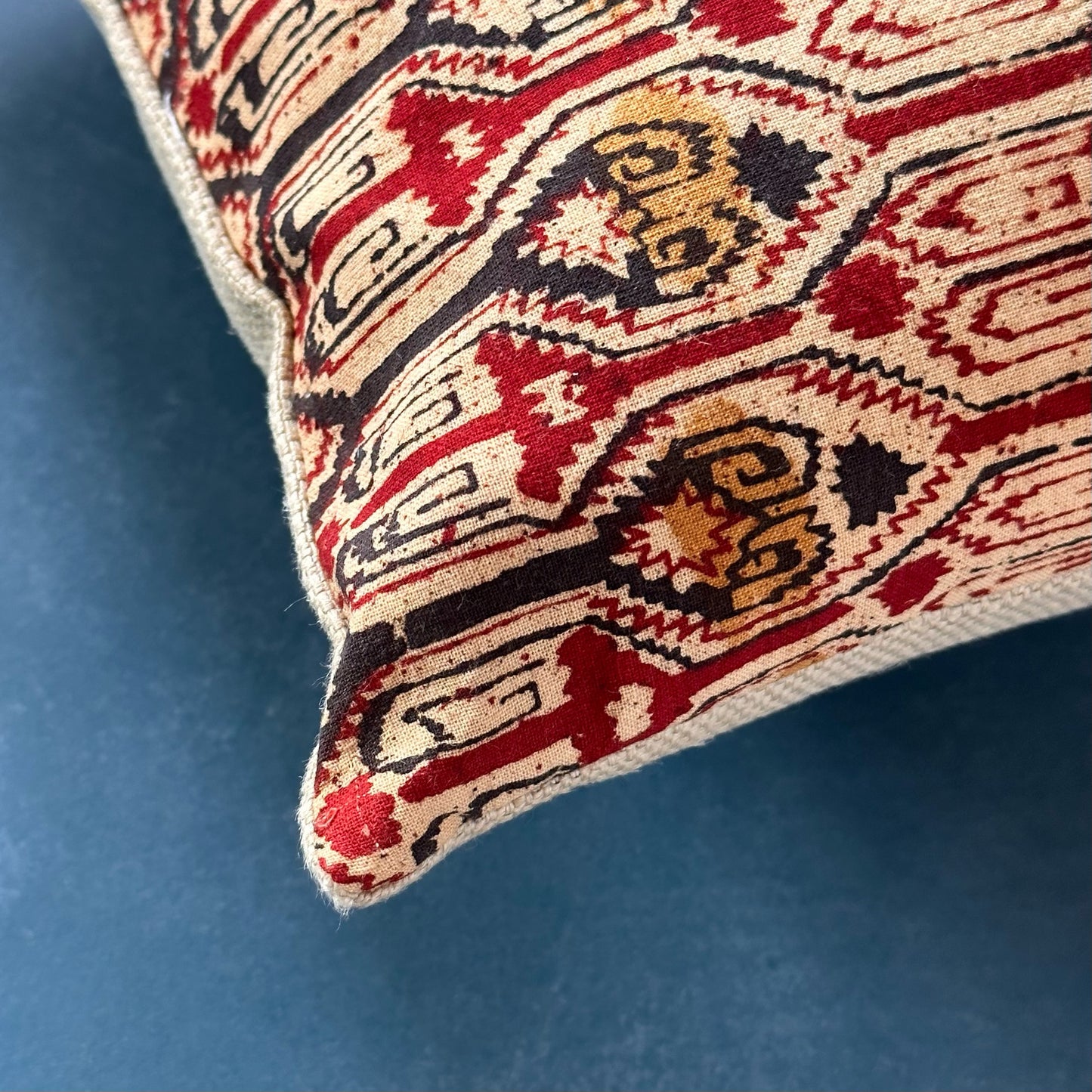 Block Print Pillow - 11" x 17" - India - 212a