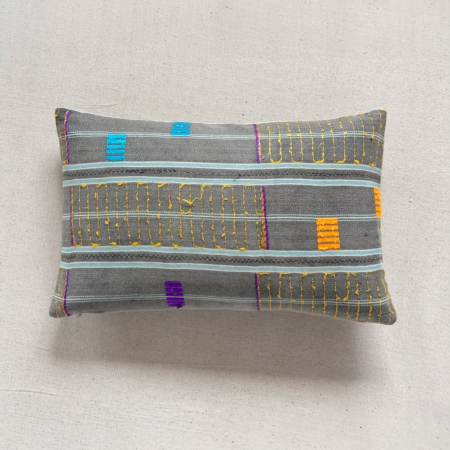 Kente Cloth Pillow - 11" x 17" - Ghana - 2141c