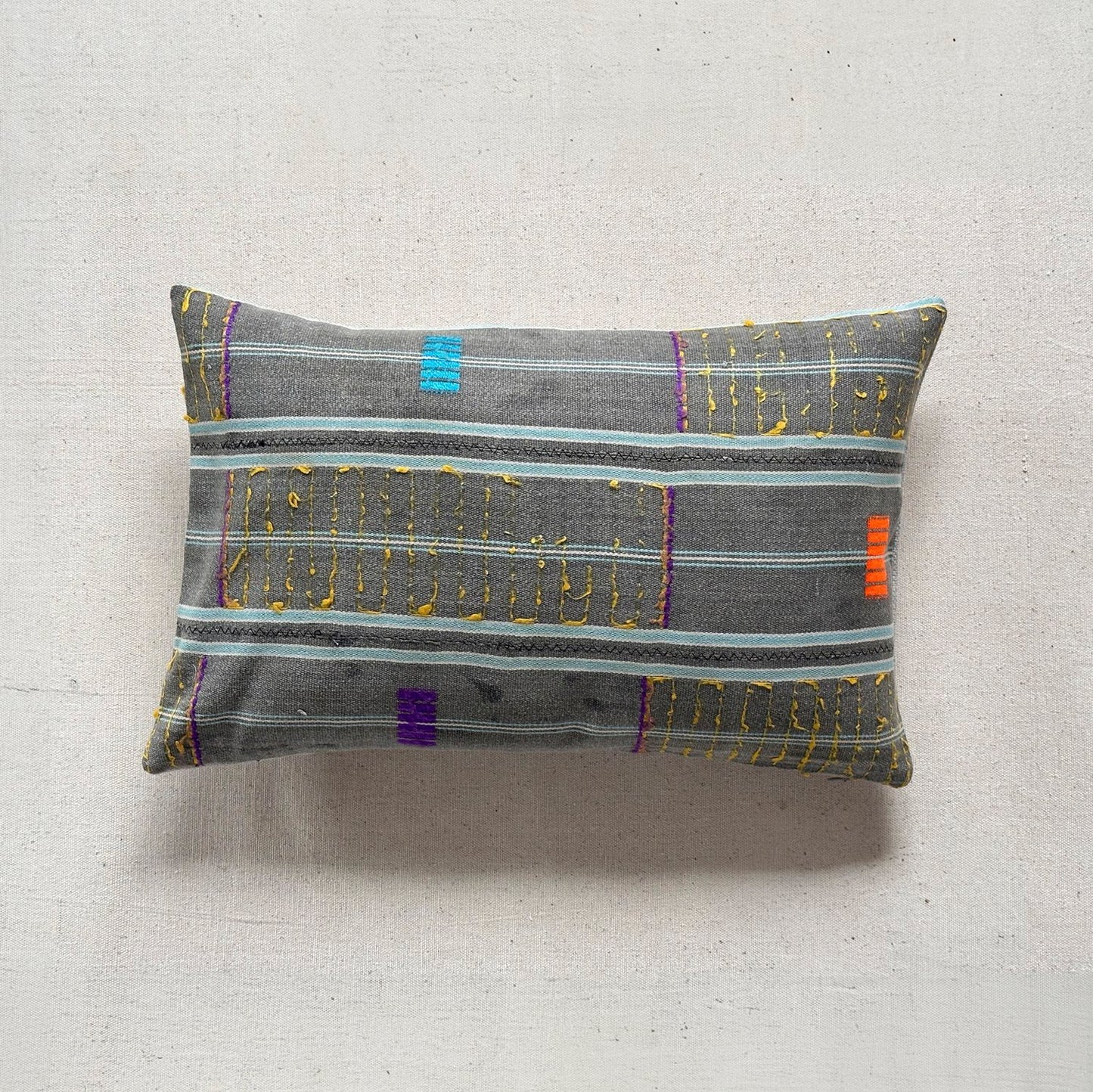 Kente Cloth Pillow - 11" x 17" - Ghana - 2141e