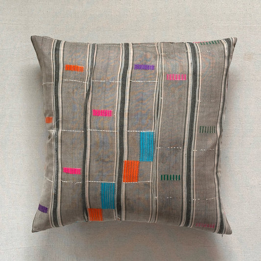 Kente Cloth Pillow - 24" x 24" - Ghana - 2142c