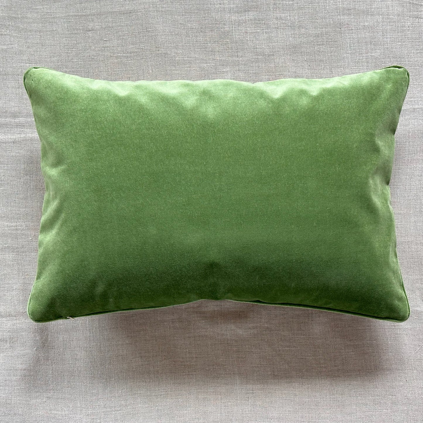 Linen Check Pillow - 16" x 24" - USA - 215a