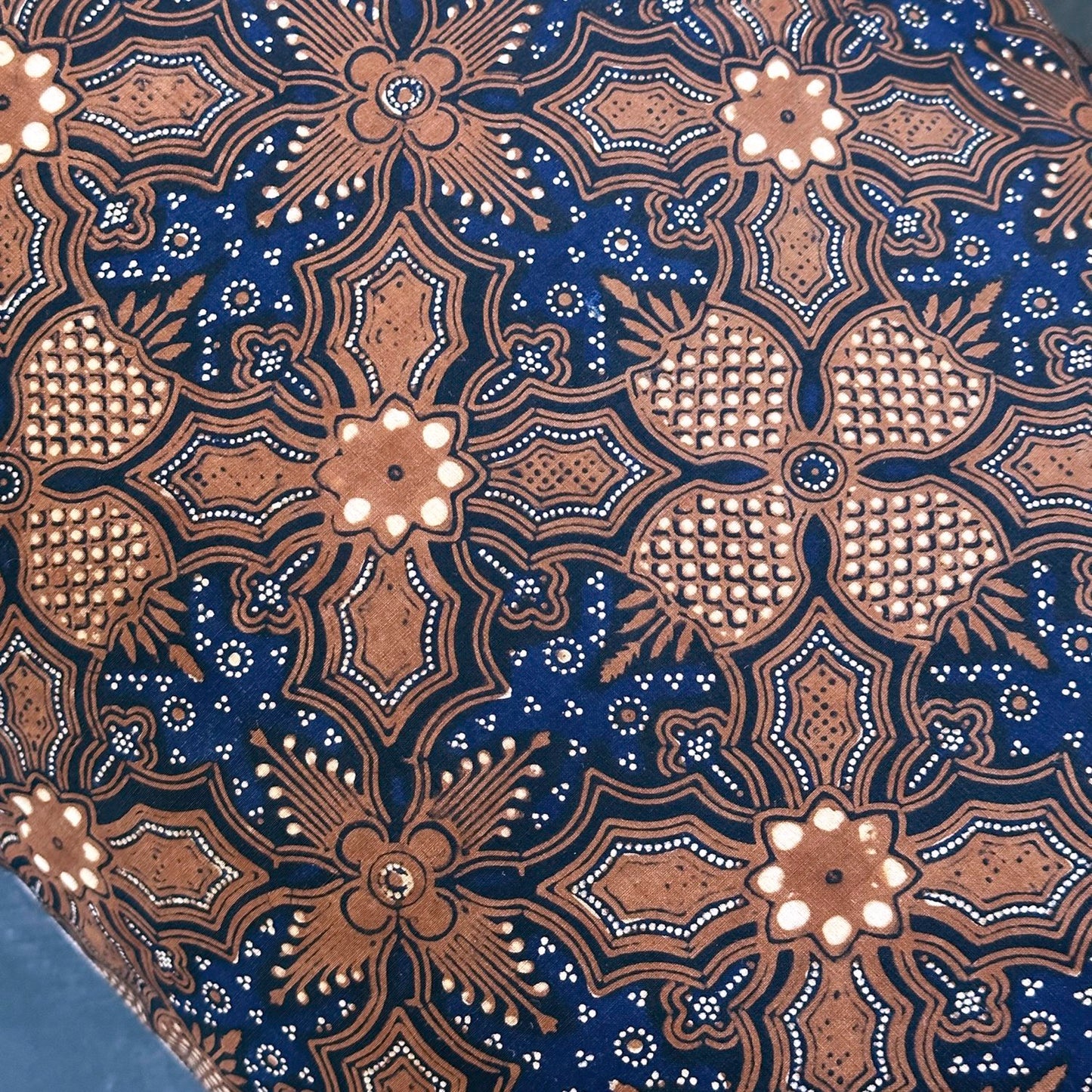 Vintage Batik Pillow - 15" x 22" - India - 221a