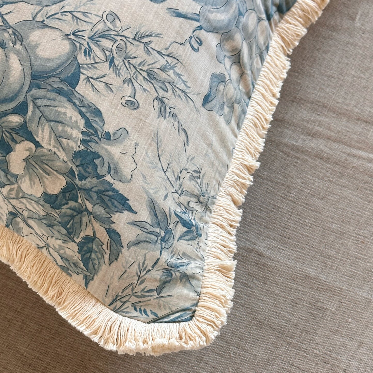 1950's Toile Pillow - 24x24 - France - 254a