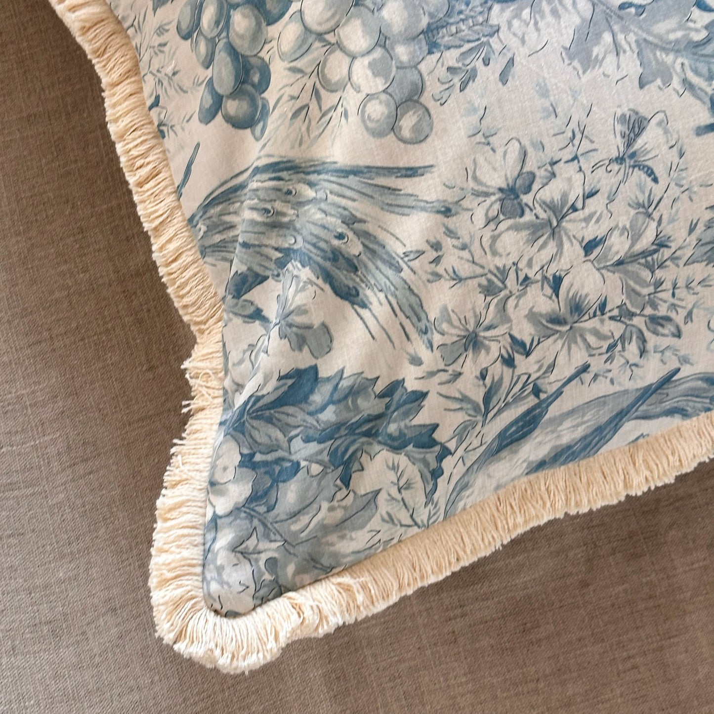 1950's Toile Pillow - 24x24 - France - 254a