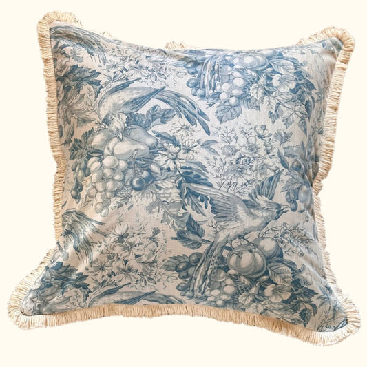 1950's Toile Pillow - 24x24 - France - 254a