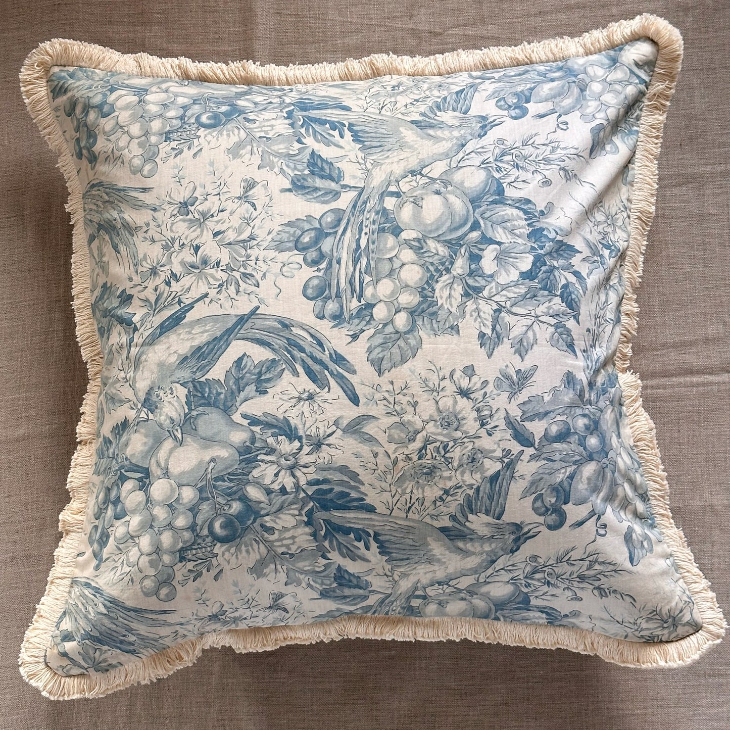 1950's Toile Pillow - 24x24 - France - 254b