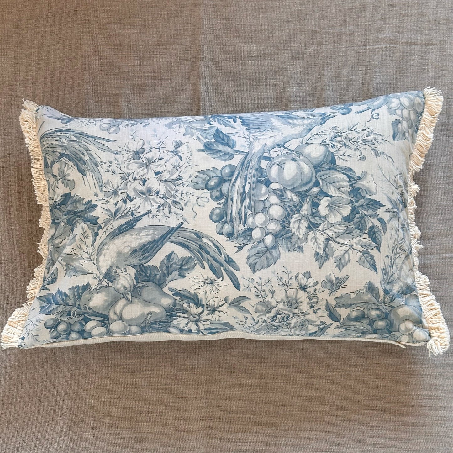 1950's Toile Pillow - 16x24 - France - 254e