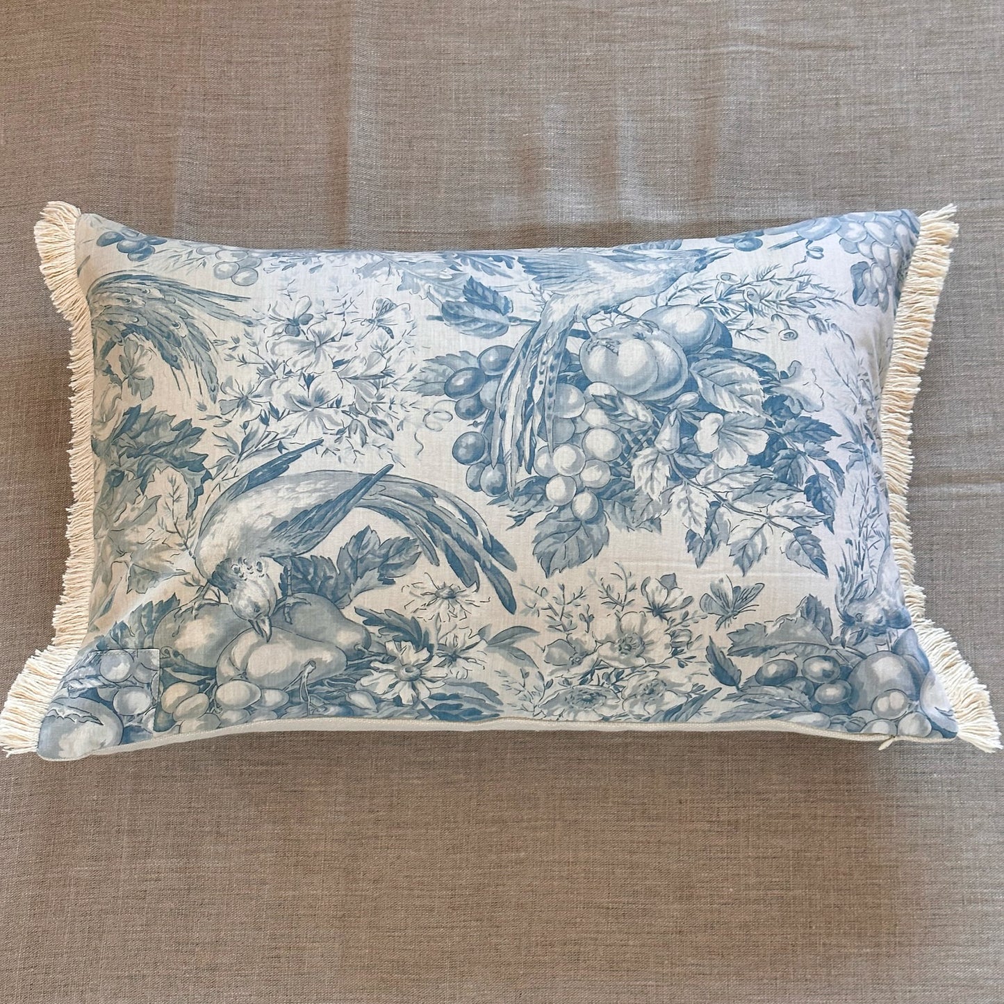 1950's Toile Pillow - 16x24 - France - 254f