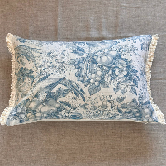 1950's Toile Pillow - 16x24 - France - 254f