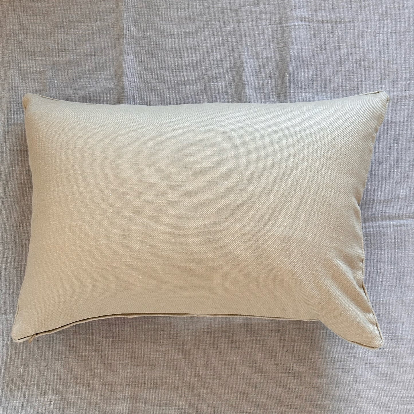 Vintage Linen Floral Pillow - 16x24 - England - 259e