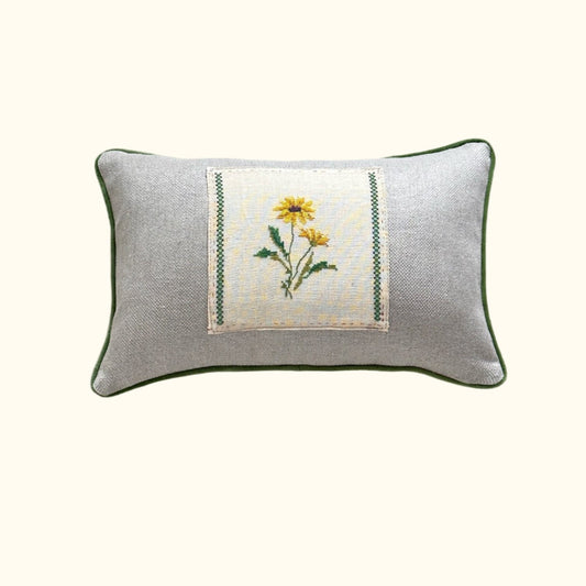 Vintage Cross Stitch Pillow - 11x17 - USA - 280a