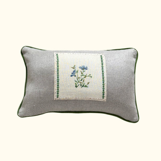 Vintage Cross Stitch Pillow - 11x17 - USA - 280c