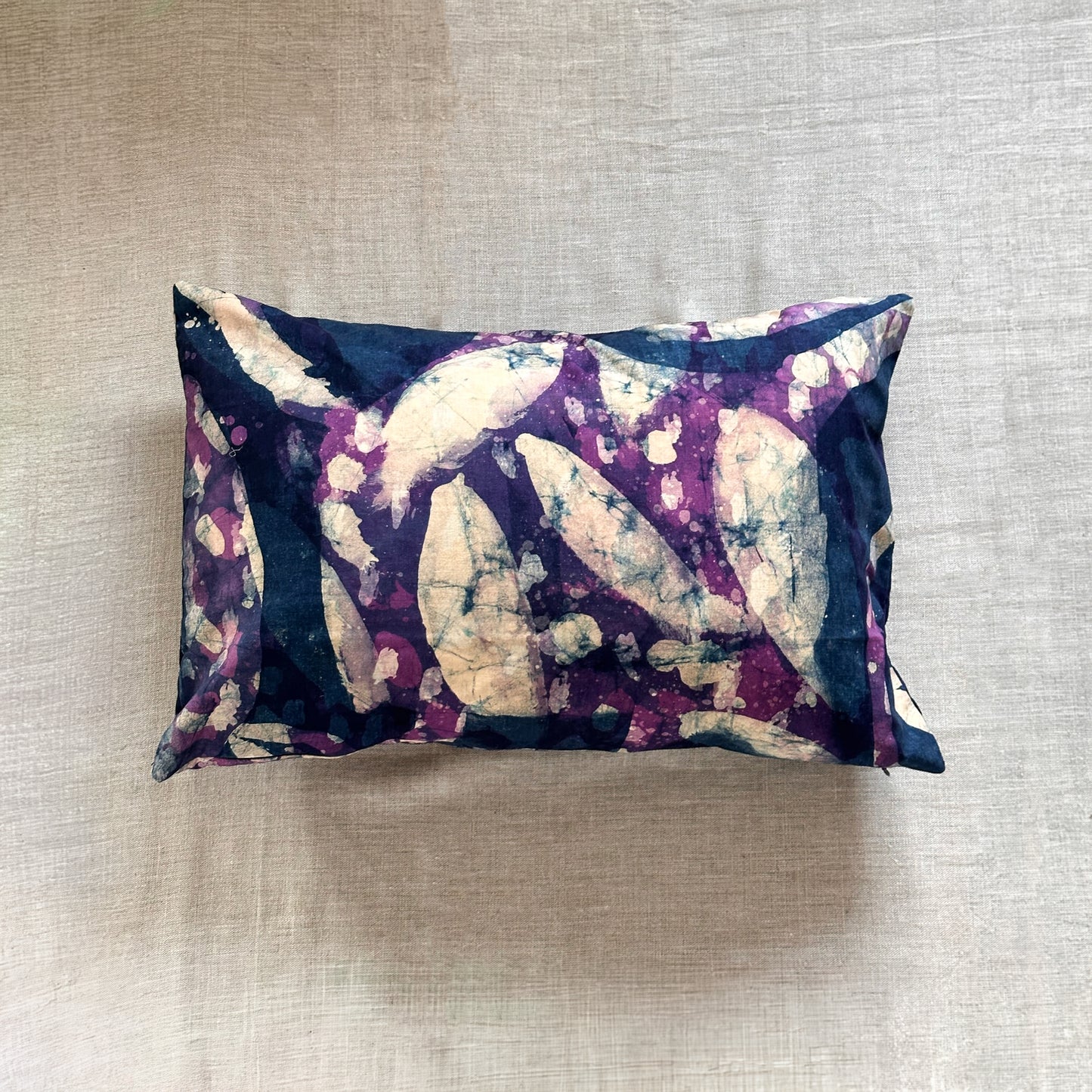 Vintage Batik Pillow - 16x24 - 302a