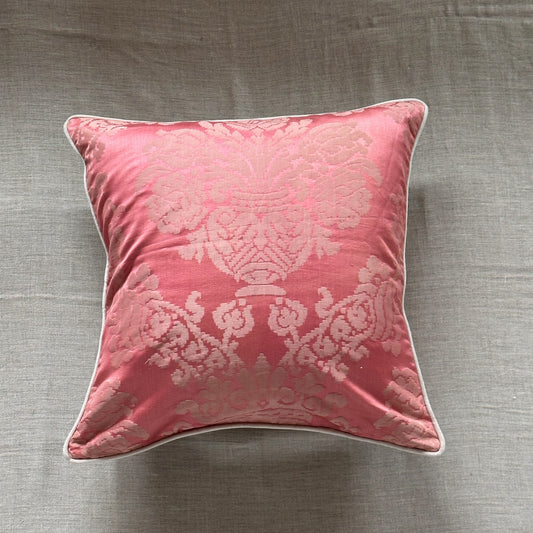 Antique Silk Damask Pillow - 20x20 - Europe - 350a