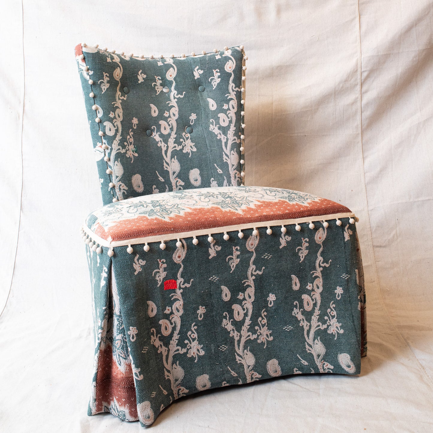 Kantha Quilt Slipper Chair