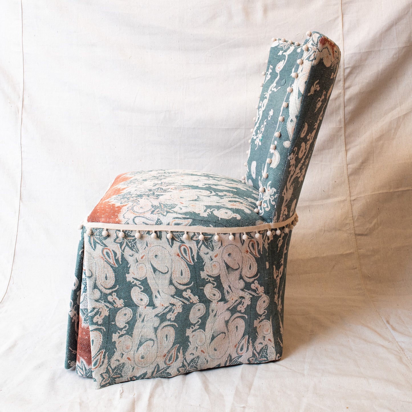 Kantha Quilt Slipper Chair