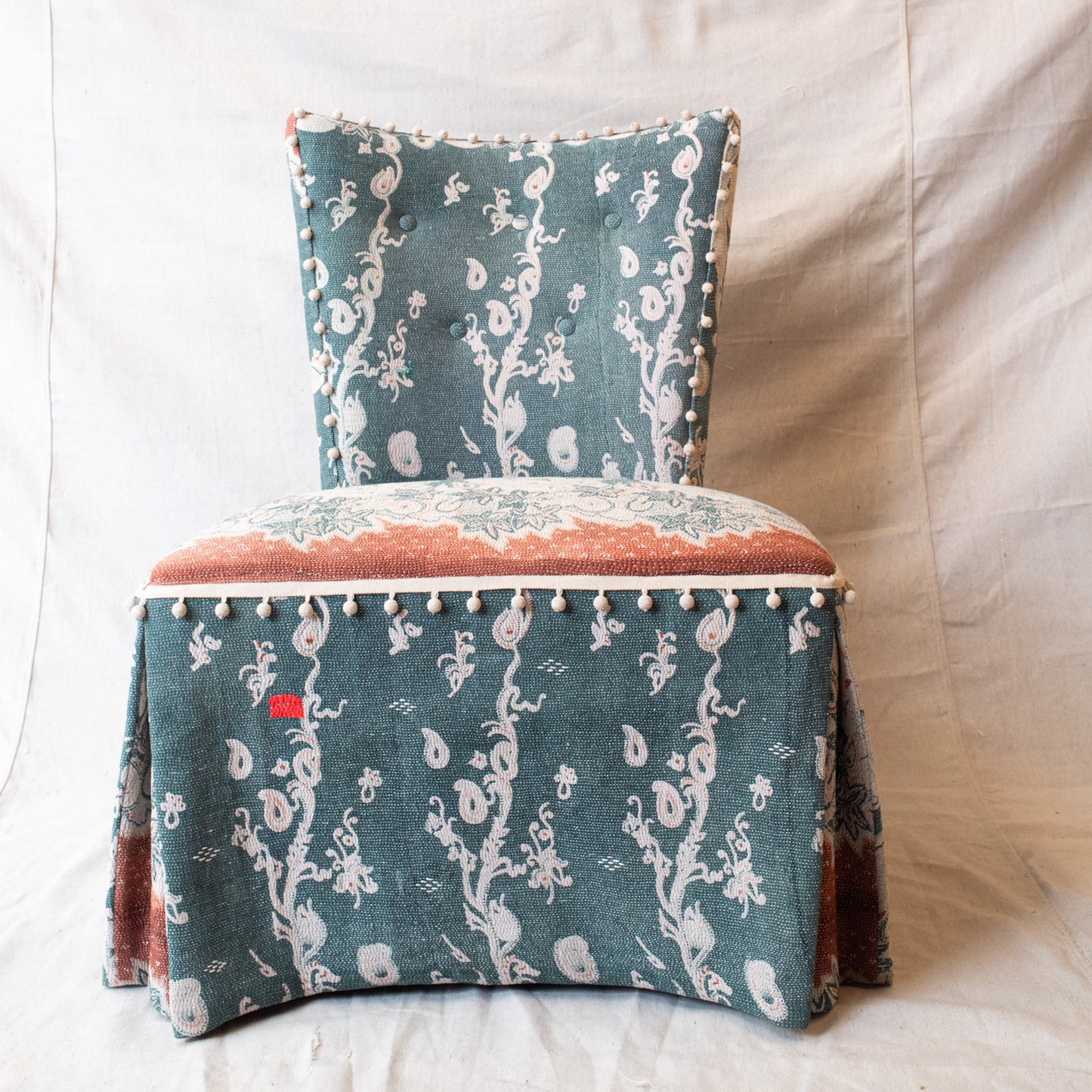 Kantha Quilt Slipper Chair