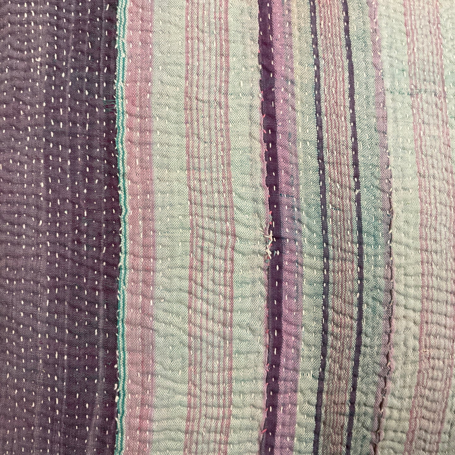 Vintage Kantha Pillow - 20 x 20 - India - 543a