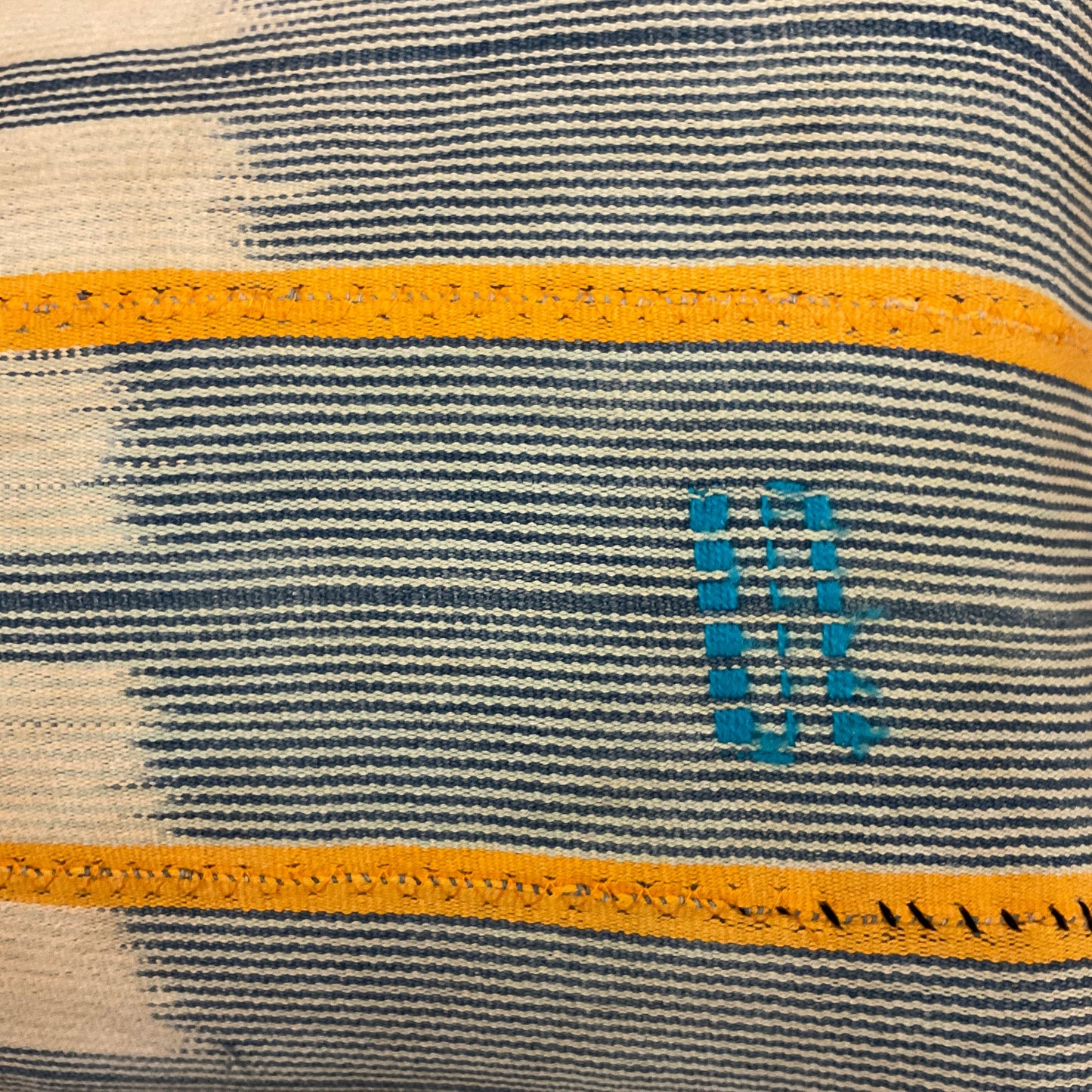 Vintage Ivory Coast Woven Pillow - 11 x 17 - West Africa - 563b