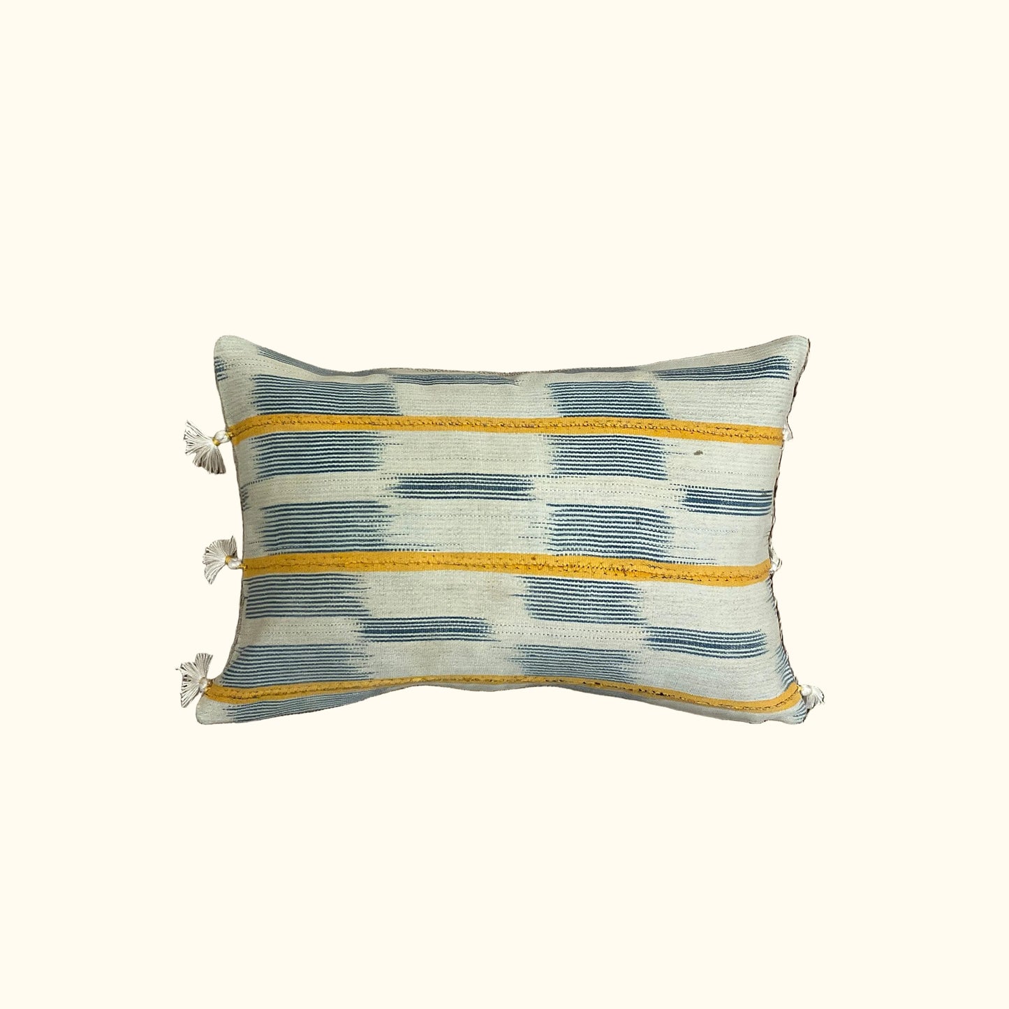 Vintage Ivory Coast Woven Pillow - 11" x 17" - West Africa - 563a