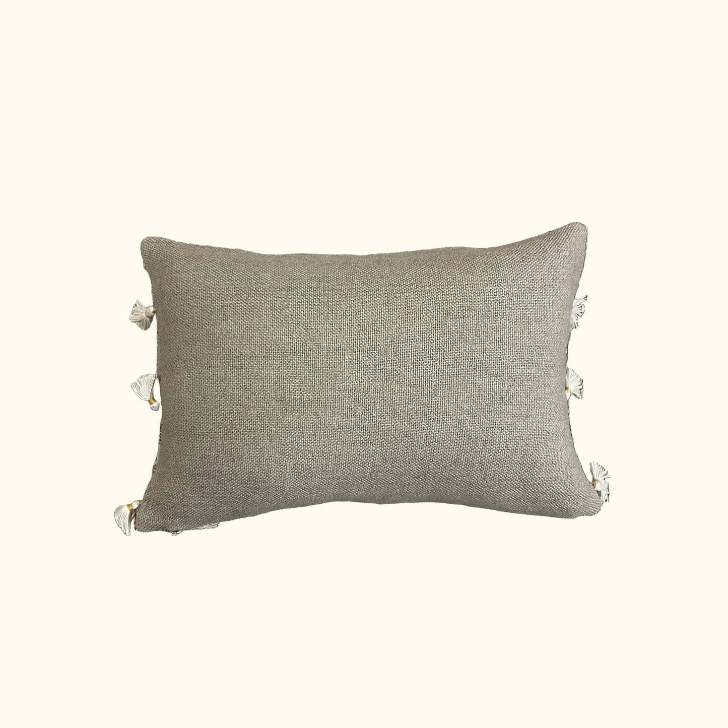 Vintage Ivory Coast Woven Pillow - 11" x 17" - West Africa - 563a