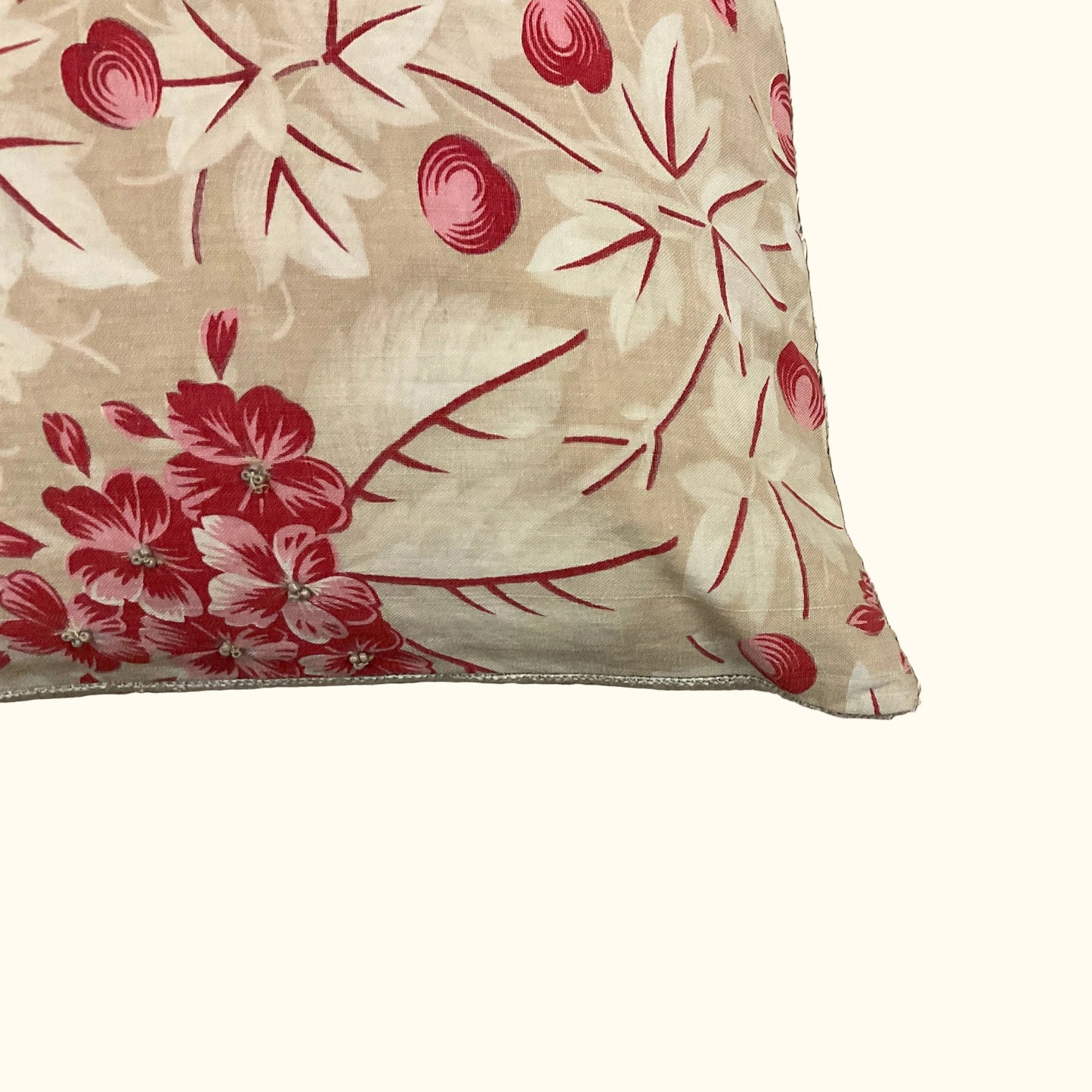Vintage Floral Print Pillow - 13 x 20 - 555a
