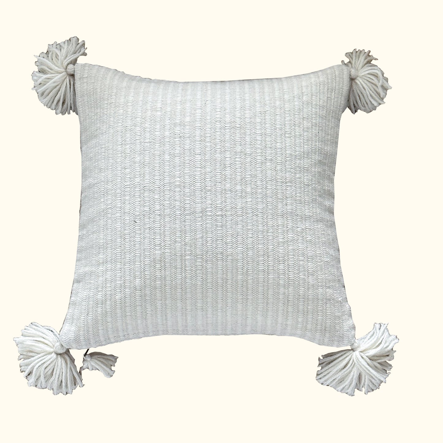 Samaya-22x22-Ivory Alpaca Pillow