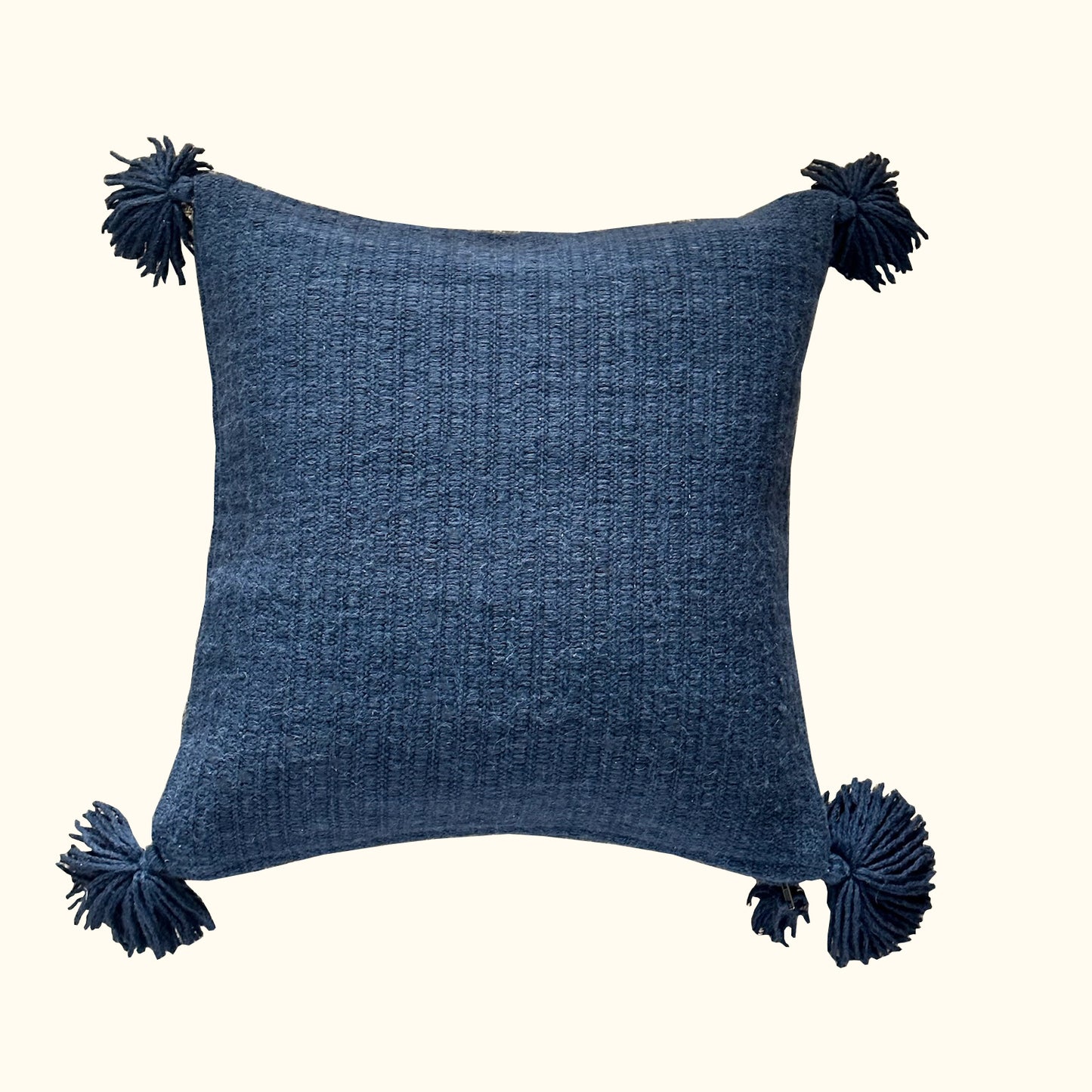 Samaya-22x22-Indigo Alpaca Pillow