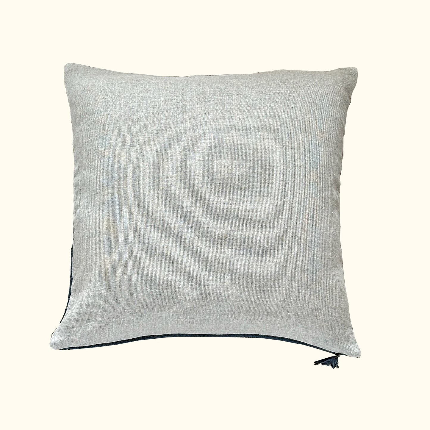 Leather Weave-22x22-Indigo Pillow