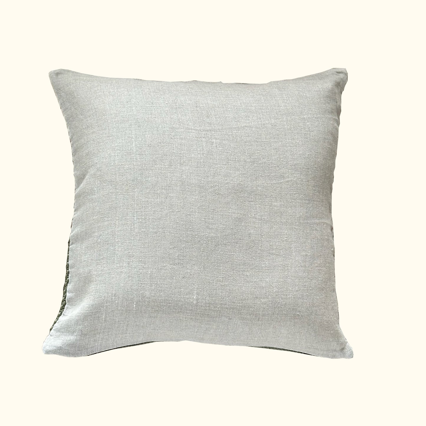 Leather Weave-22x22-Sage Pillow