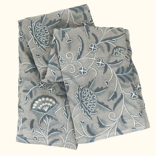 Bloom Throw-50x70-Azure Throw