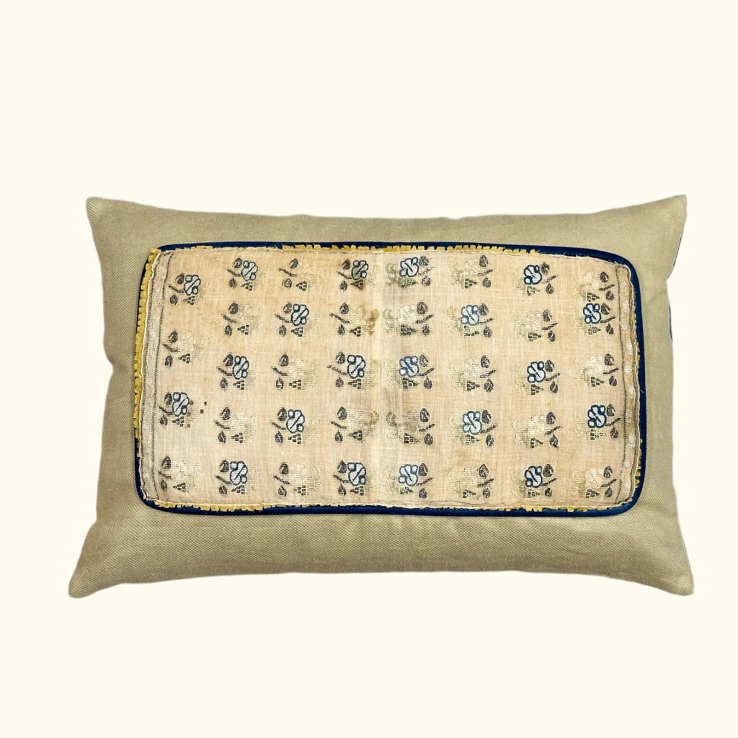 Antique Ottoman Hand Embroidered Pillow - 16" x 24" - 332a