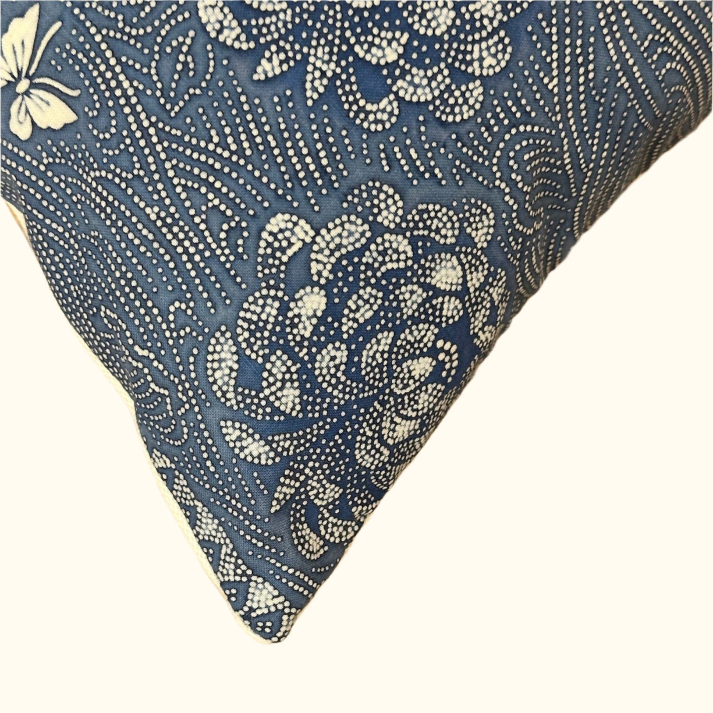 Vintage Cotton Kimono Pillow - 11" x 17" - Japan - 430b
