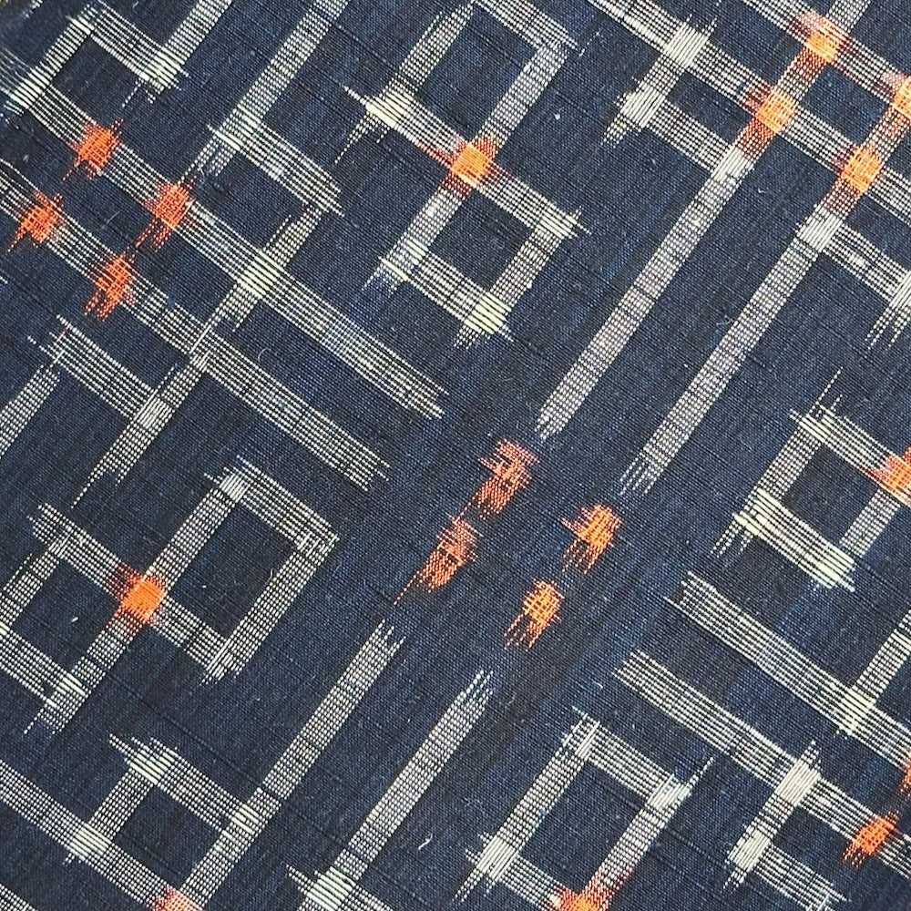 Vintage Silk Ikat Kimono Pillow - 11x17 - Japan - 428B