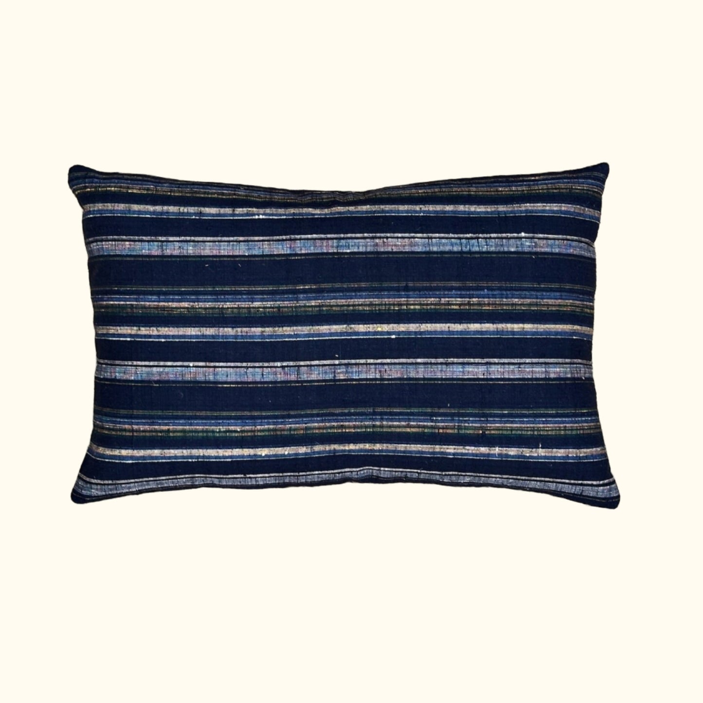 Vintage Silk Kimono Pillow - 11x17 - Japan - 429a
