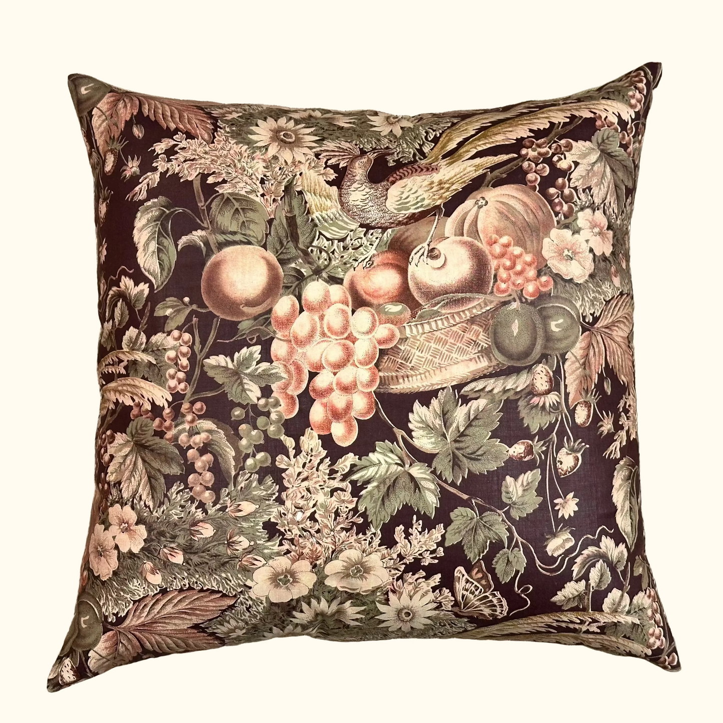 Vintage Robert Brent Hall Pillow - 22" x 22" - 477b
