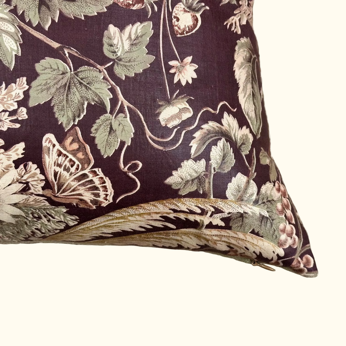 Vintage Robert Brent Hall Pillow - 22" x 22" - 477b