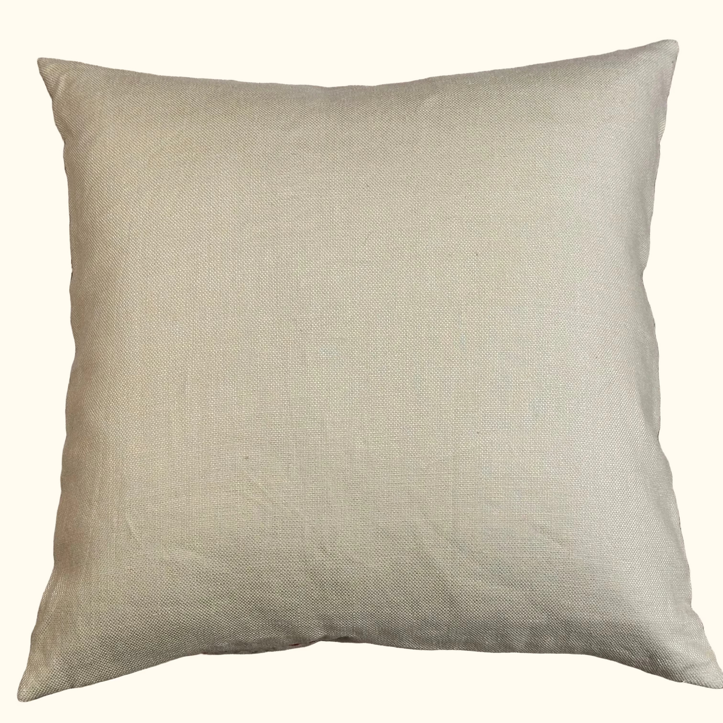 Vintage Rubelli Floral Linen Pillow- 24" x 24" - Italy - 449a