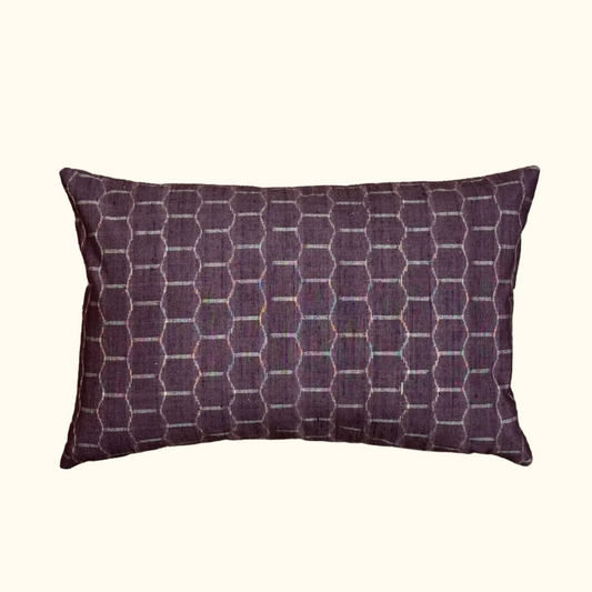 Vintage Silk Ikat Kimono Pillow - 11" x 17" - Japan - 435a