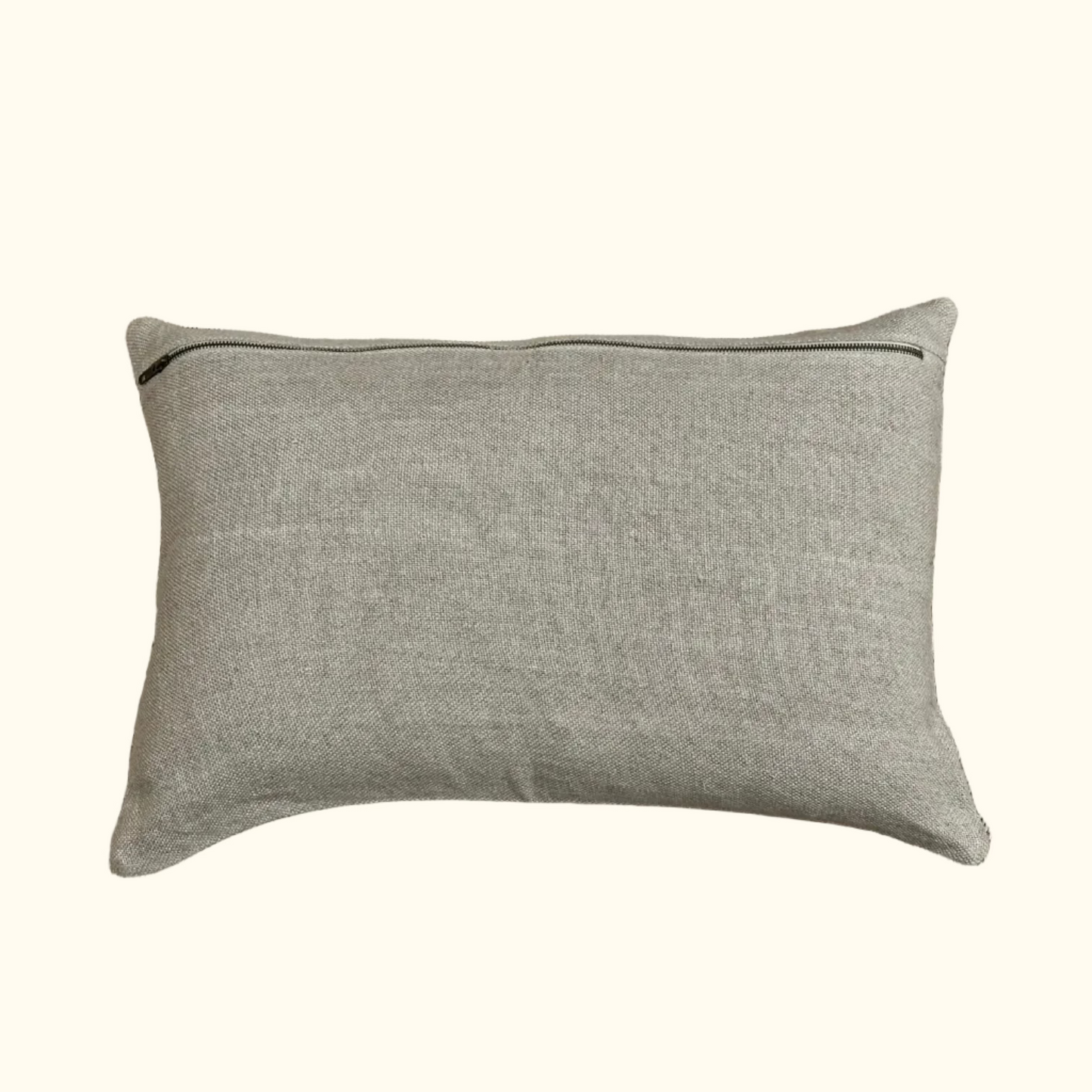 Vintage Recycled Yarn Runner Pillow - 16 x 24 - Japan - 551a