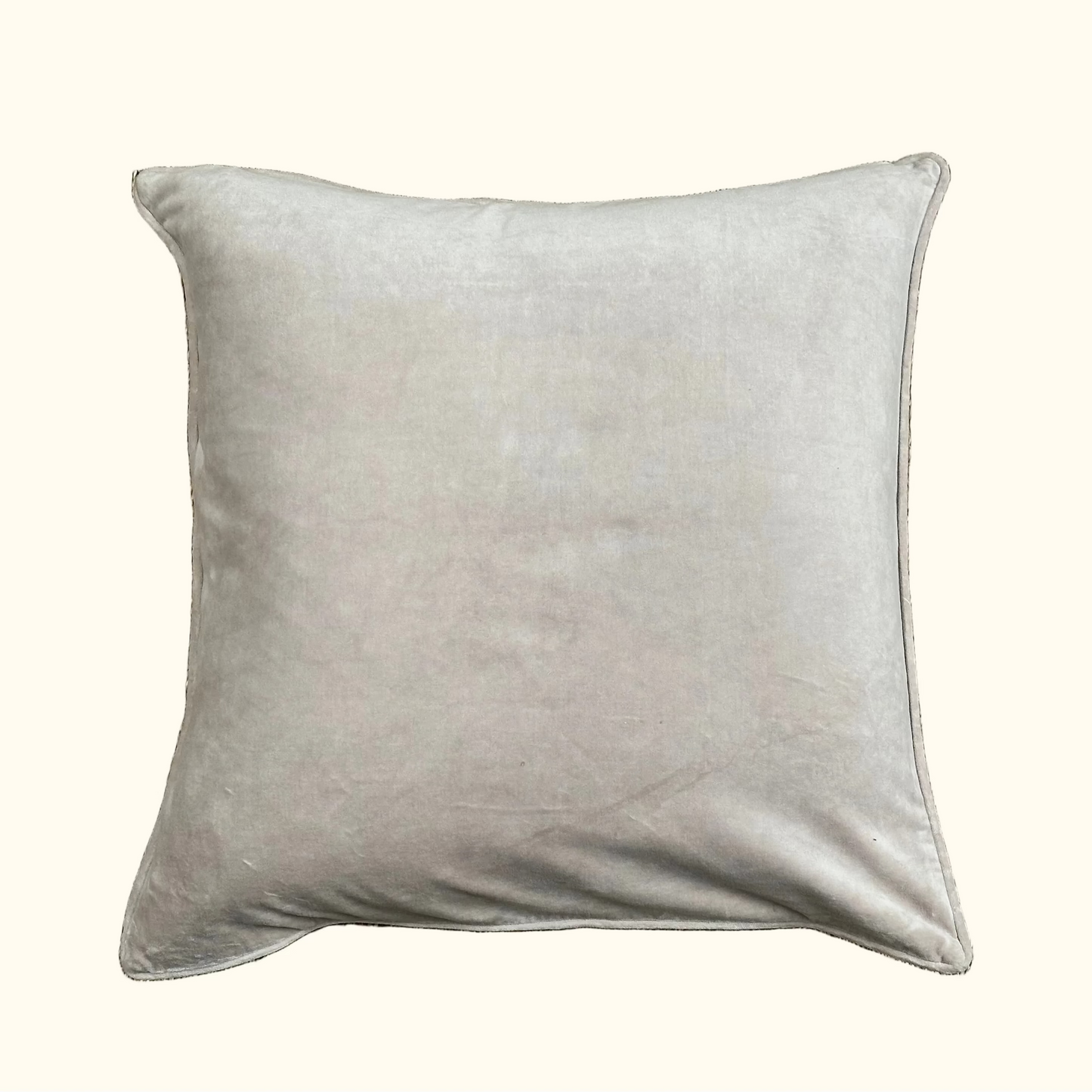 Vintage Silk Damask Pillow - 22 x 22 - 567b